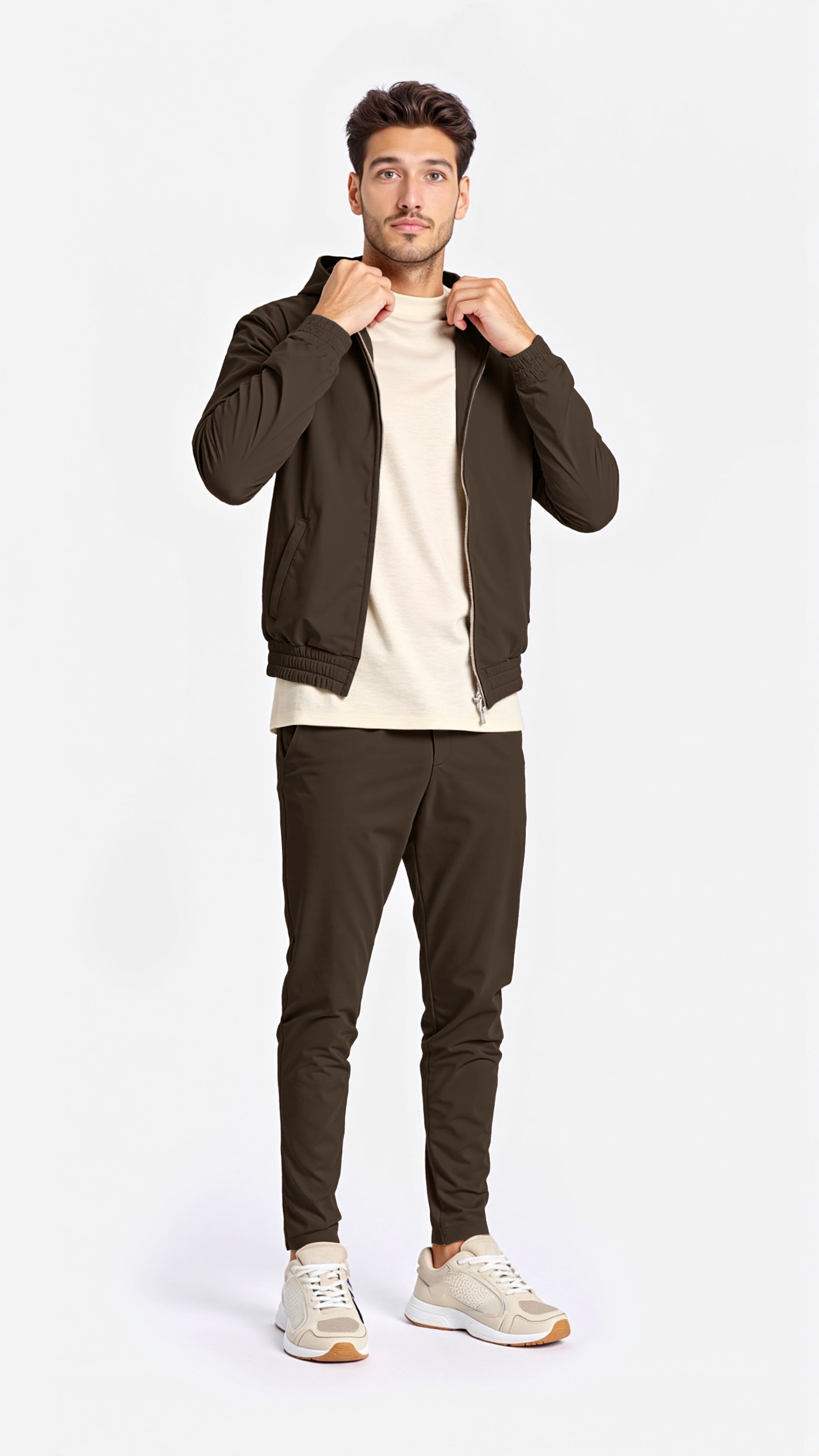 Ensemble de Luxe Marron pour Homme – Élégant, Confortable & Haut de Gamme