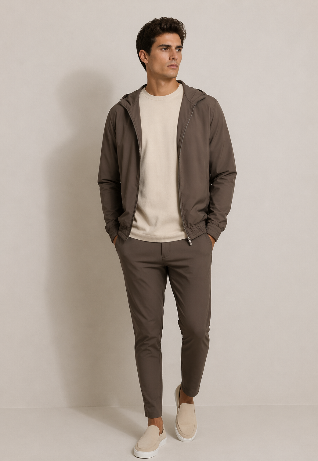 Luxe Tracksuit Set – Taupe