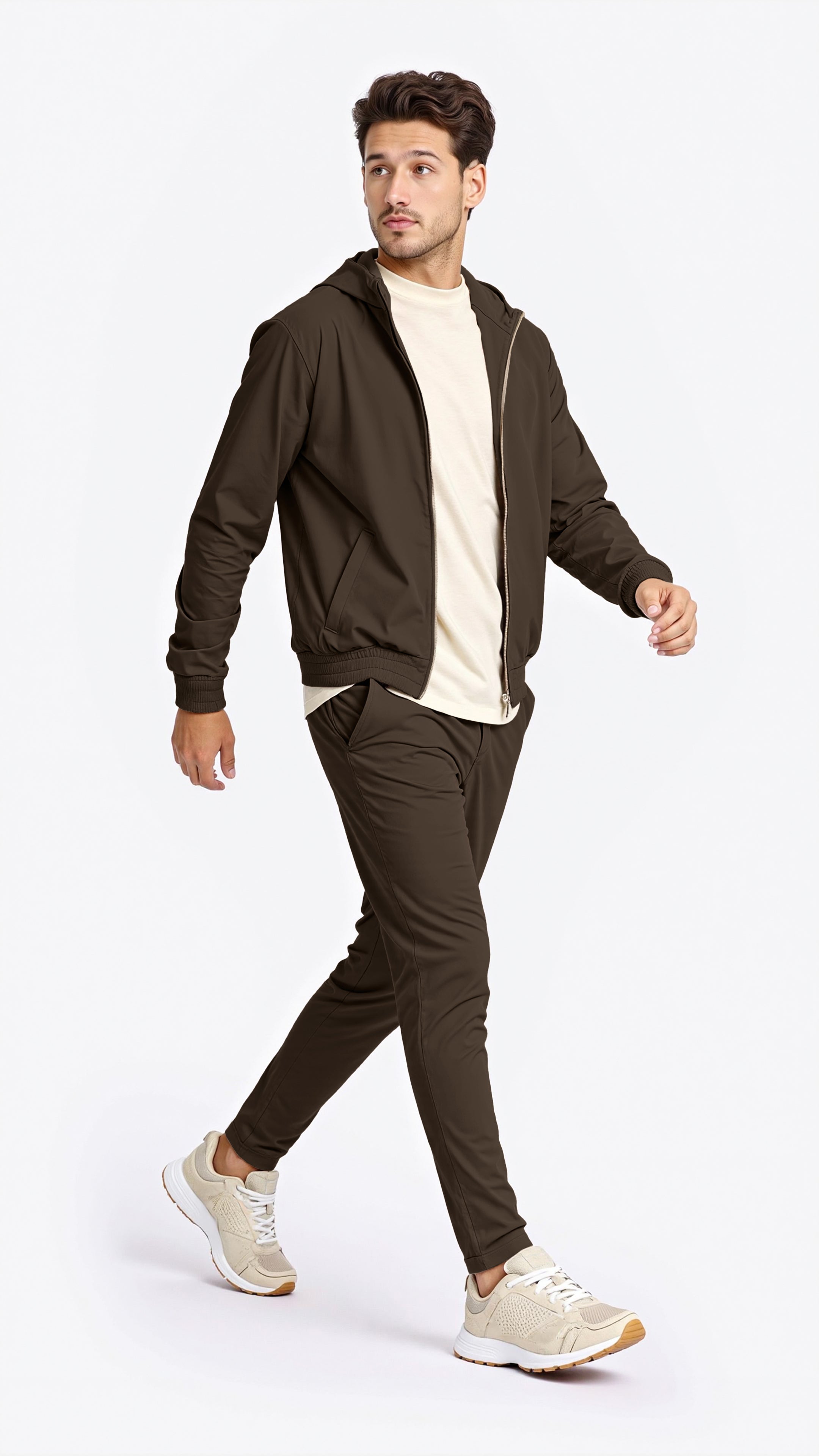 Ensemble de Luxe Marron pour Homme – Élégant, Confortable & Haut de Gamme