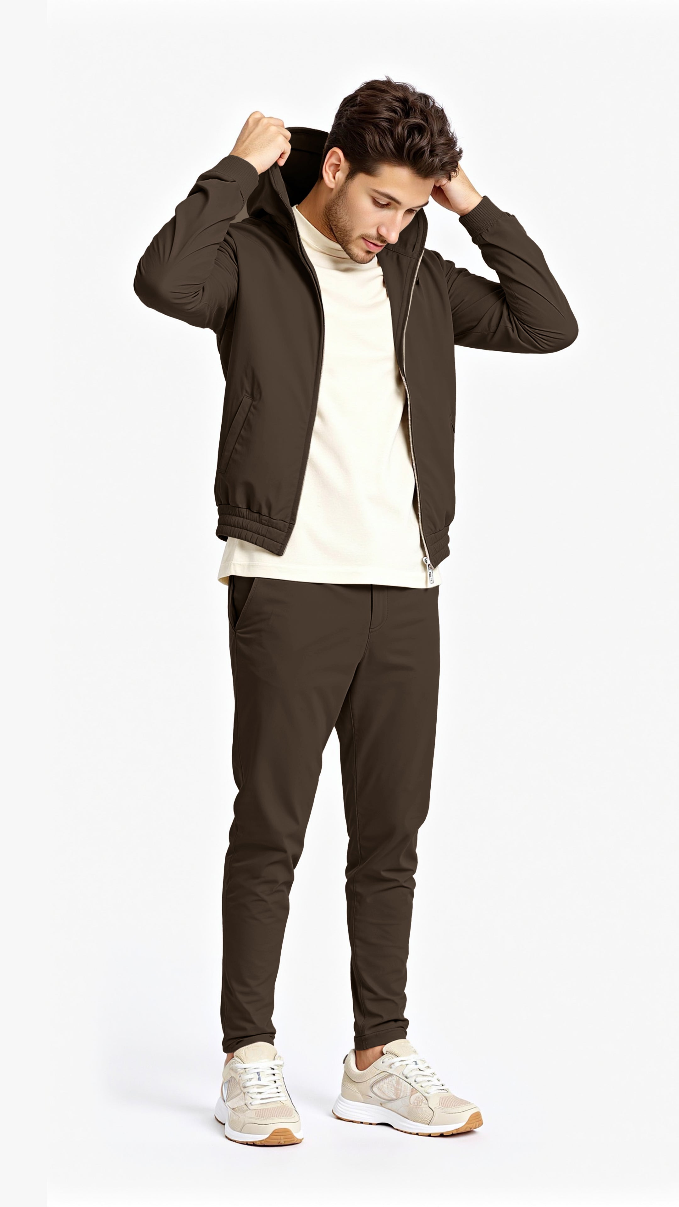 Ensemble de Luxe Marron pour Homme – Élégant, Confortable & Haut de Gamme