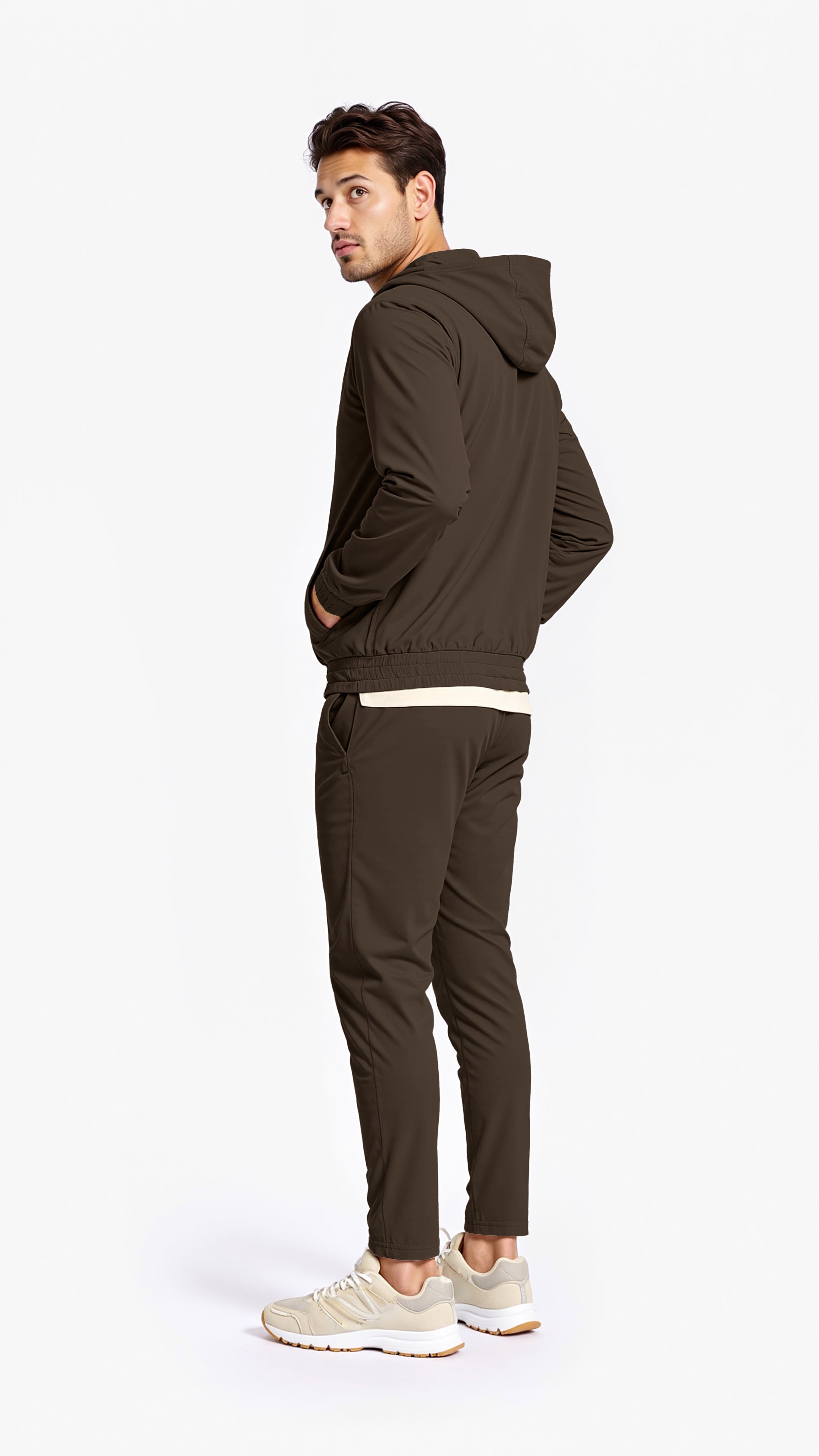 Ensemble de Luxe Marron pour Homme – Élégant, Confortable & Haut de Gamme