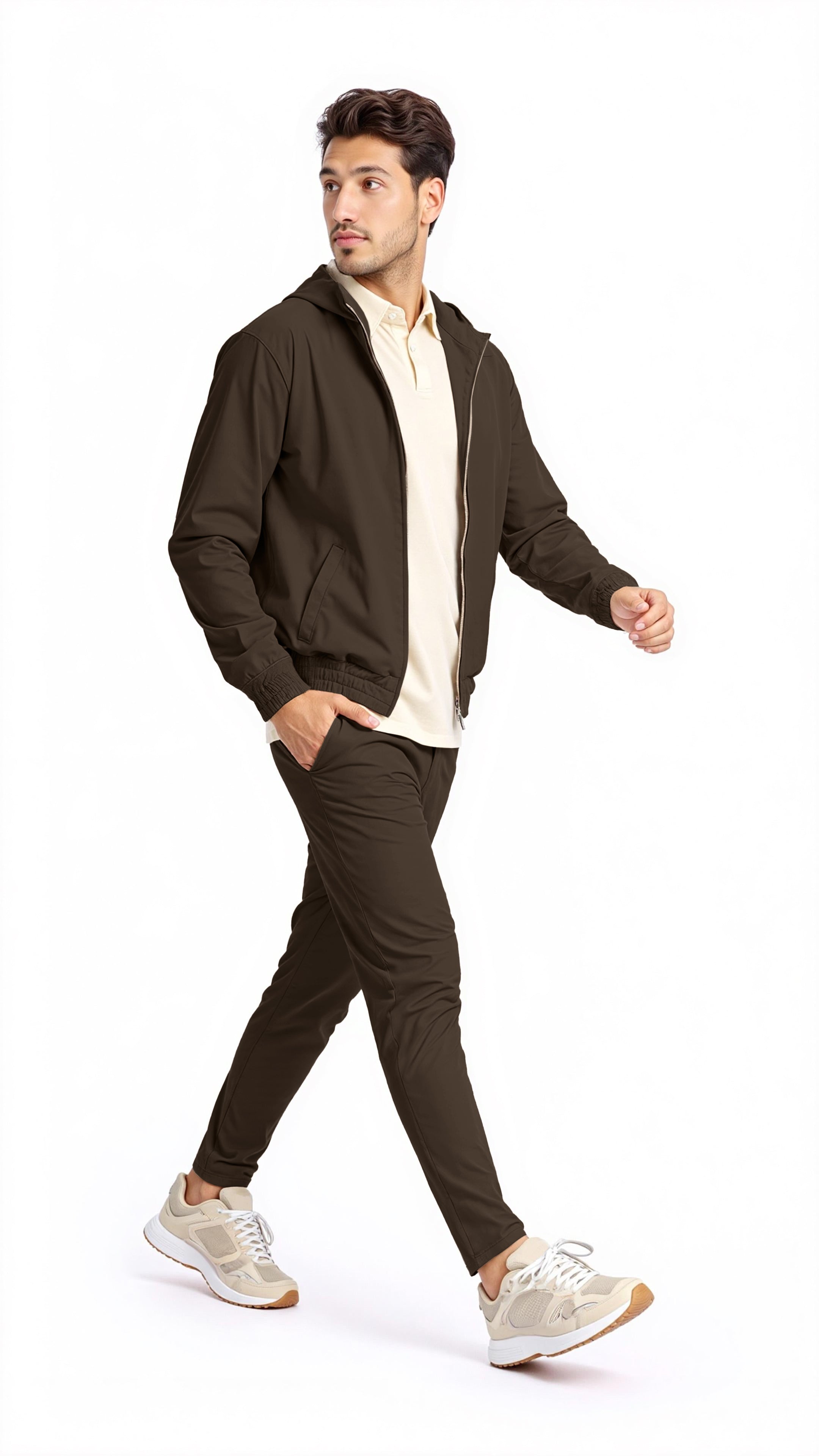 Ensemble de Luxe Marron pour Homme – Élégant, Confortable & Haut de Gamme
